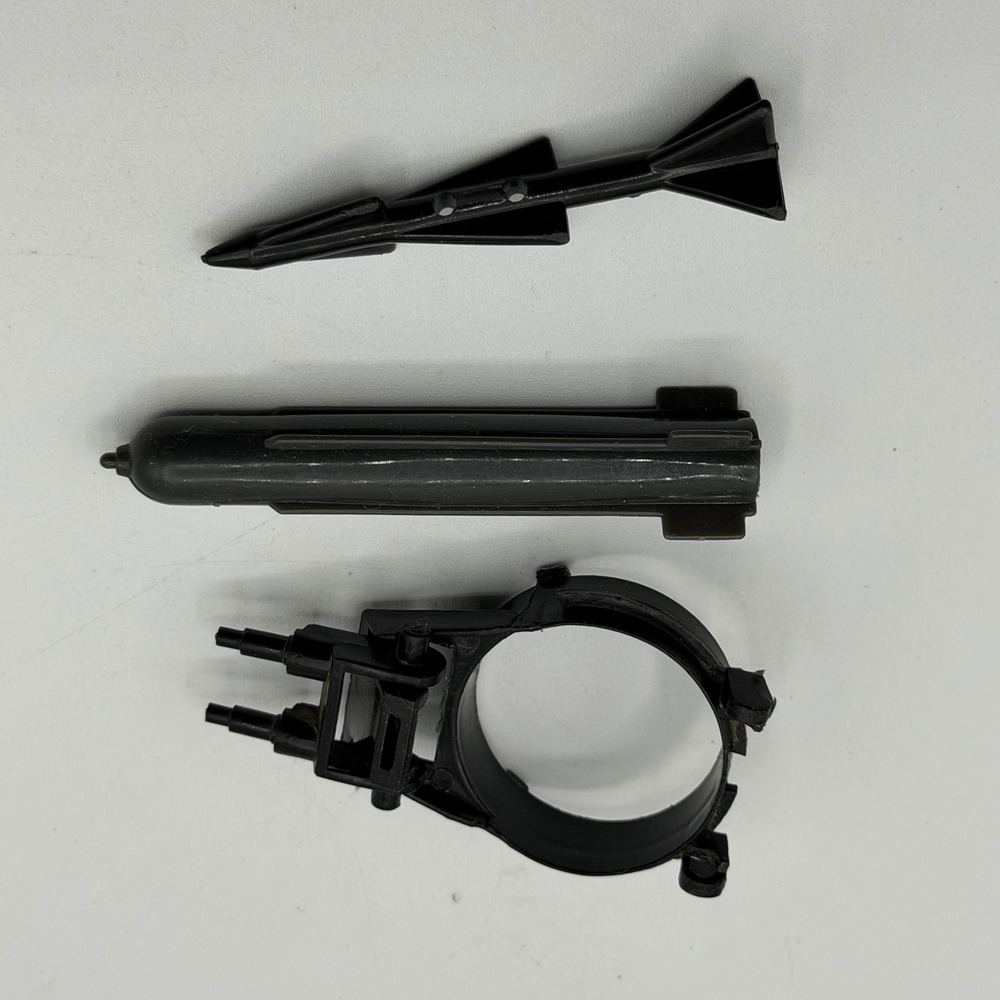 Vintage 1984 GI Joe Cobra Rattler Parts Lot Missile Rear Gun Hasbro ARAH